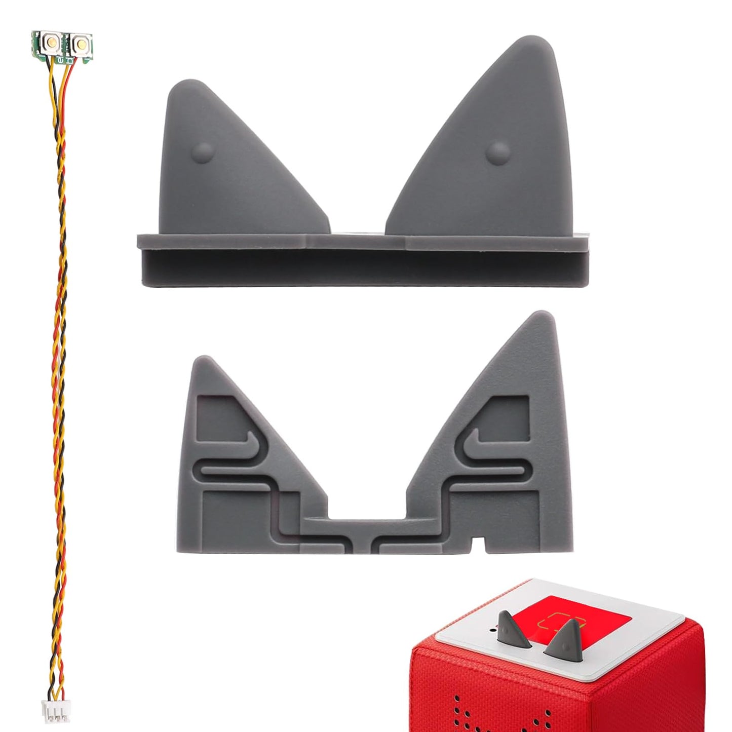 NUOGELIYA Alternative Cable for Toniebox Contains Electronic Buttons Replacement Ears (Cable and Ear)