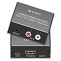 Analog to Digital Audio Converter, RCA R/L and 3.5mm Audio to Optical Spdif Toslink and HDMI Audio Out (Not HDMI ARC), for Home KTV TV DVD PC Soundbar