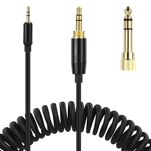 Toxaoii QC45 Coiled Audio Cable, Replacement Audio Cord Compatible with Bose QuietComfort QC 45, QC35 II, QC 35, OE2 OE2i Soundlink SoundTrue…