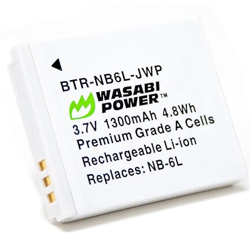 Wasabi Power CAS NP-6L Battery for Generic FHD 1080P 44MP Digital Camera. Compatible with Aasonida, CAMKORY, GREYKA, HOORUAN, IWEUKJLO, lamphle