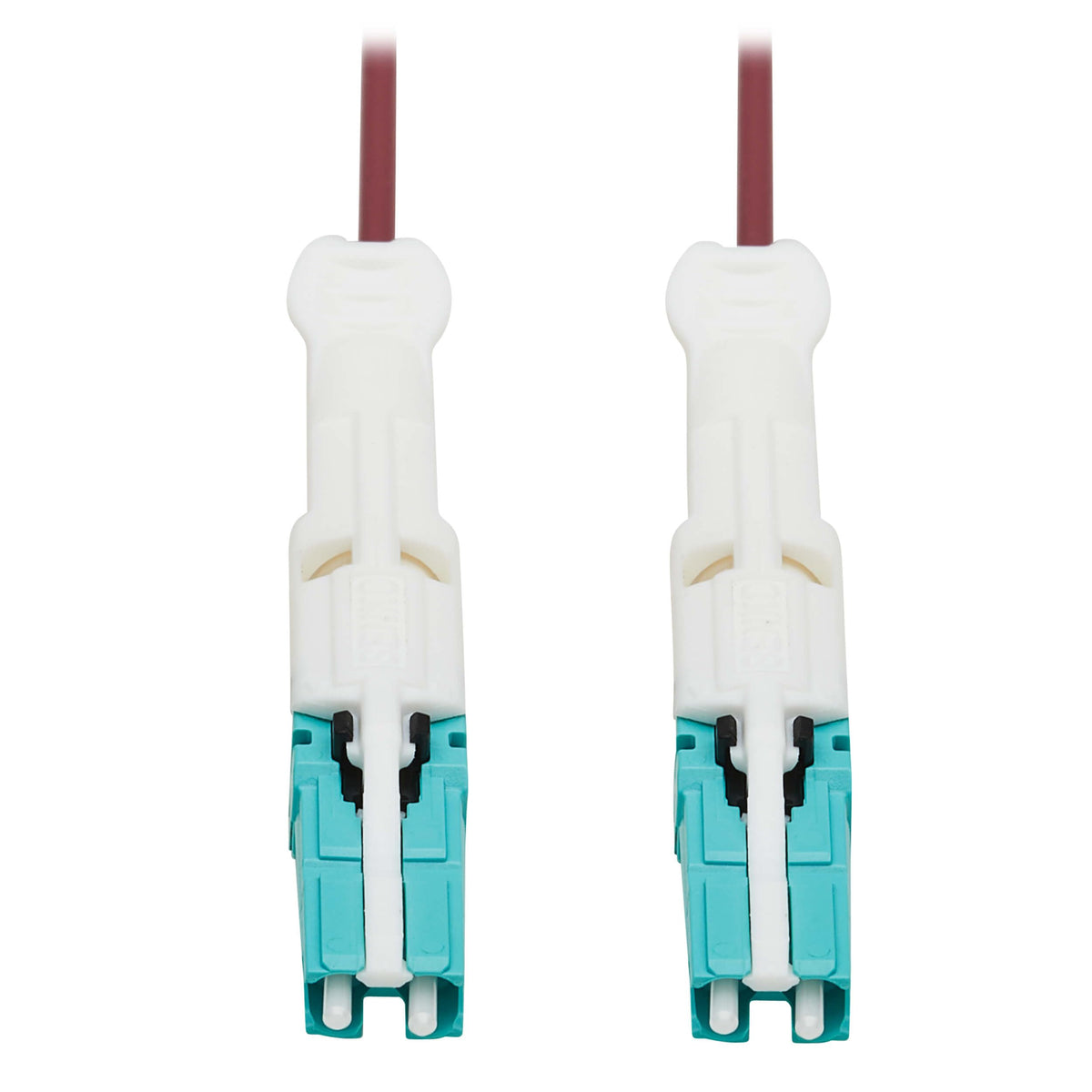 TRIPP LITE 400G Fiber Optic Cable Adapter, Duplex Multimode 50/125 OM4 Fiber Cable, CS-PC/CS-PC (M/M), LSZH Jacket, 10m, Magenta (N822C-10M-MG)