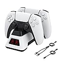 Controller Charger Station for PS5 Dualsense Controllers - PS5 Controller Dock with LED Light - ? Not Include AC Adapter?