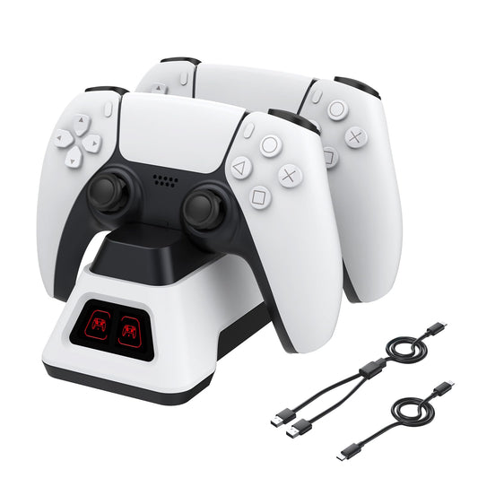 Controller Charger Station for PS5 Dualsense Controllers - PS5 Controller Dock with LED Light - ? Not Include AC Adapter?