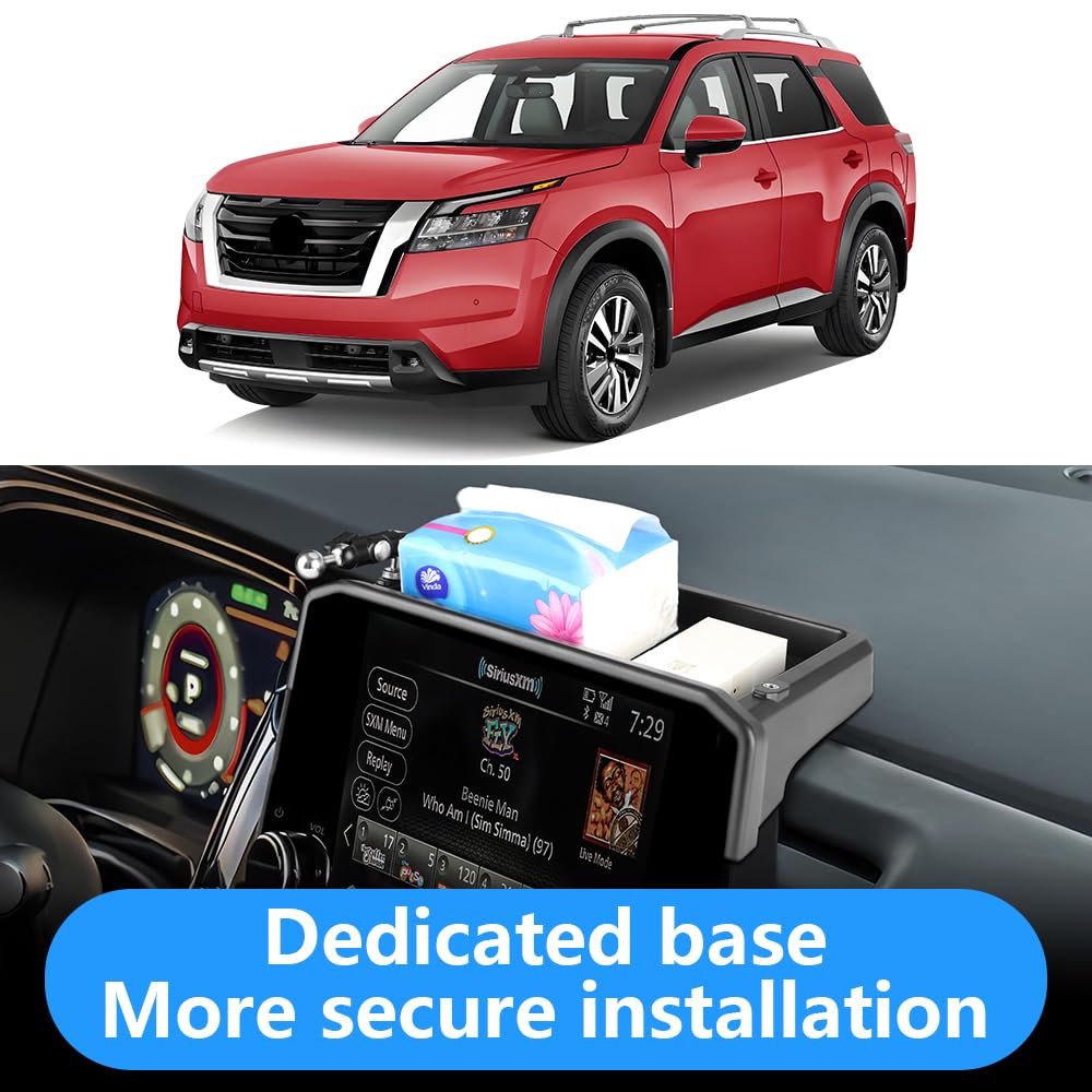 Car Phone Holder Center Console Organizer Tray for Nissan Pathfinder 2022 2023 2024 2025 [Not for 2026]Auto Interior Accessories Best Cell Phones