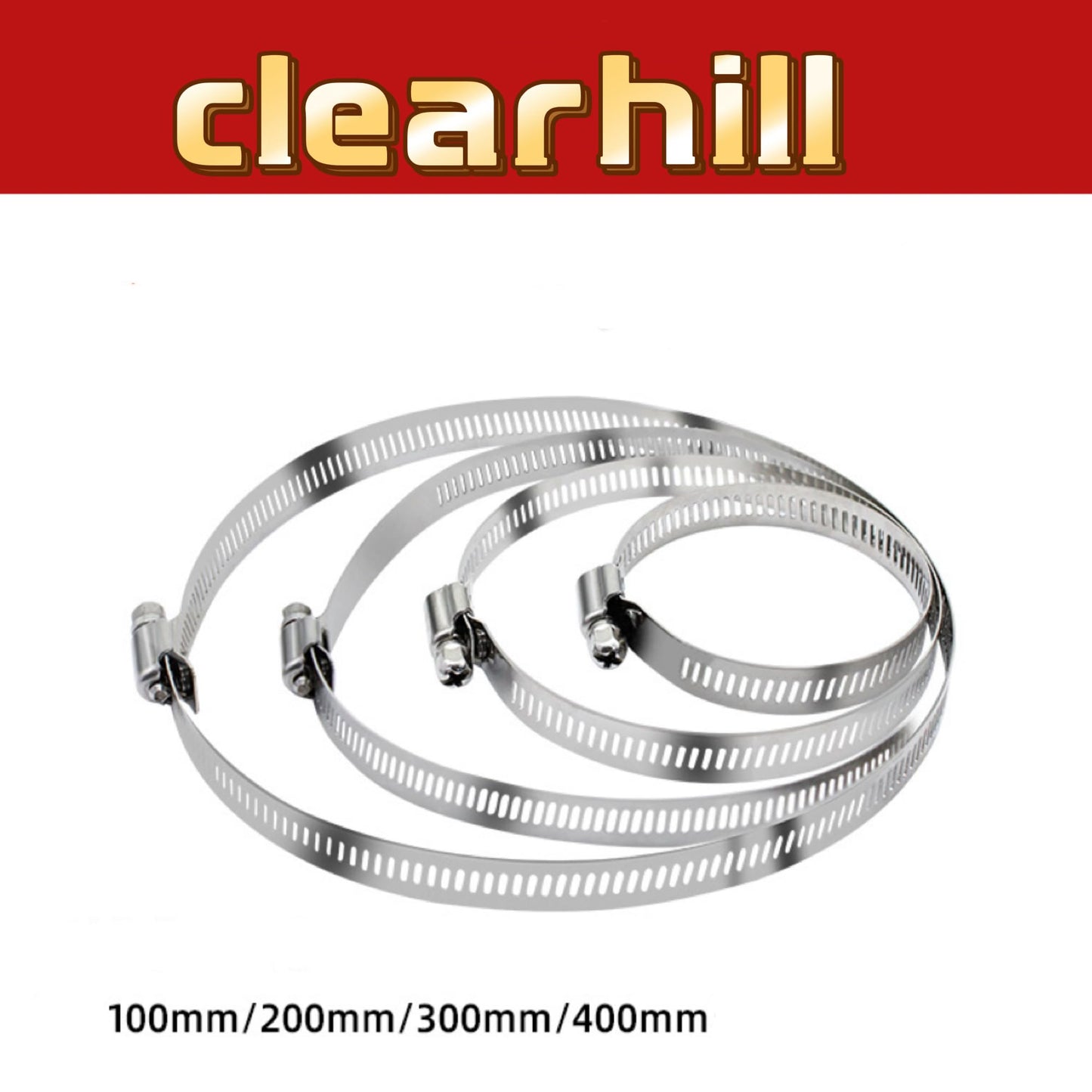 Clearhill Stainless Steel Pole Mount Bracket for Security Cameras, Vertical CCTV Camera Corner Bracket with Adjustable Straps (2)