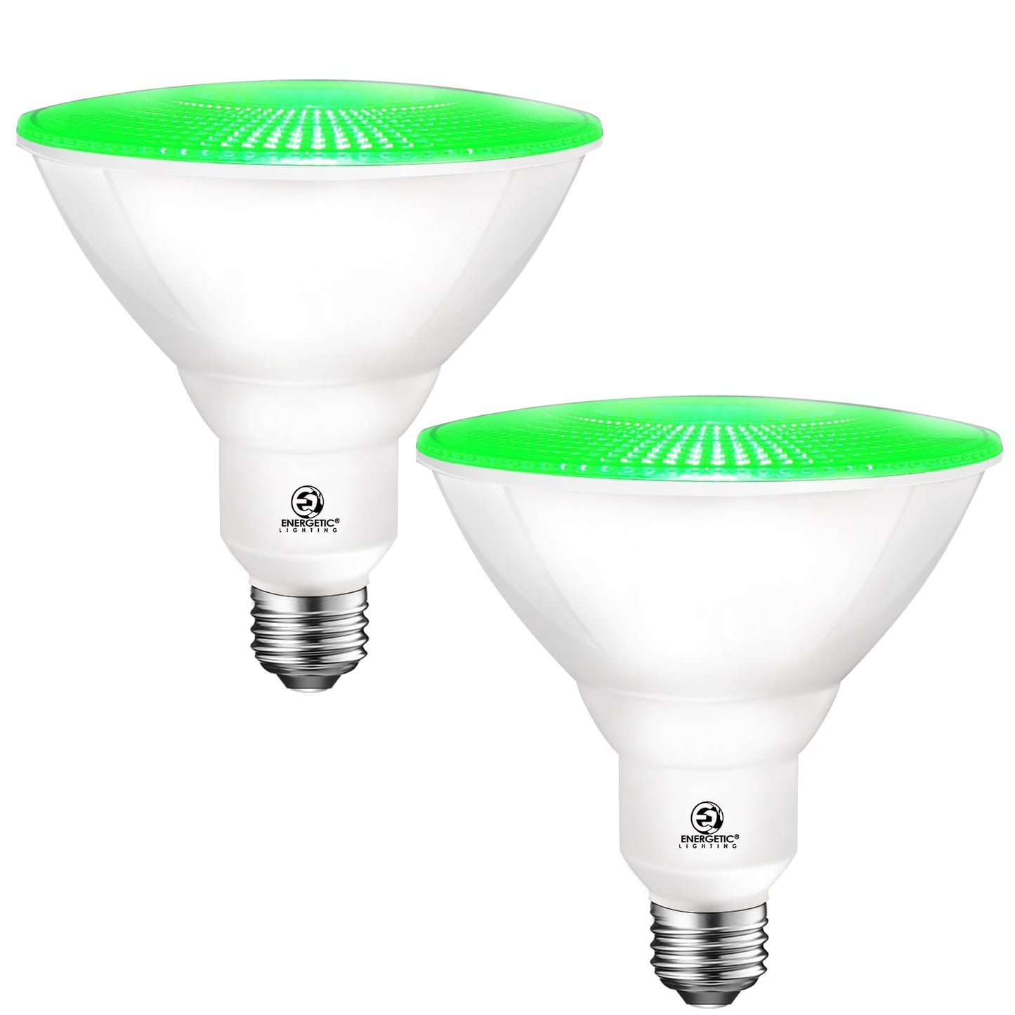 ENERGETIC Green Par38 LED Flood Outdoor Light Bulb, 16W (90Watt Equivalent), Dimmable, E26 Base, for Christmas Halloween Thanksgiving-Party
