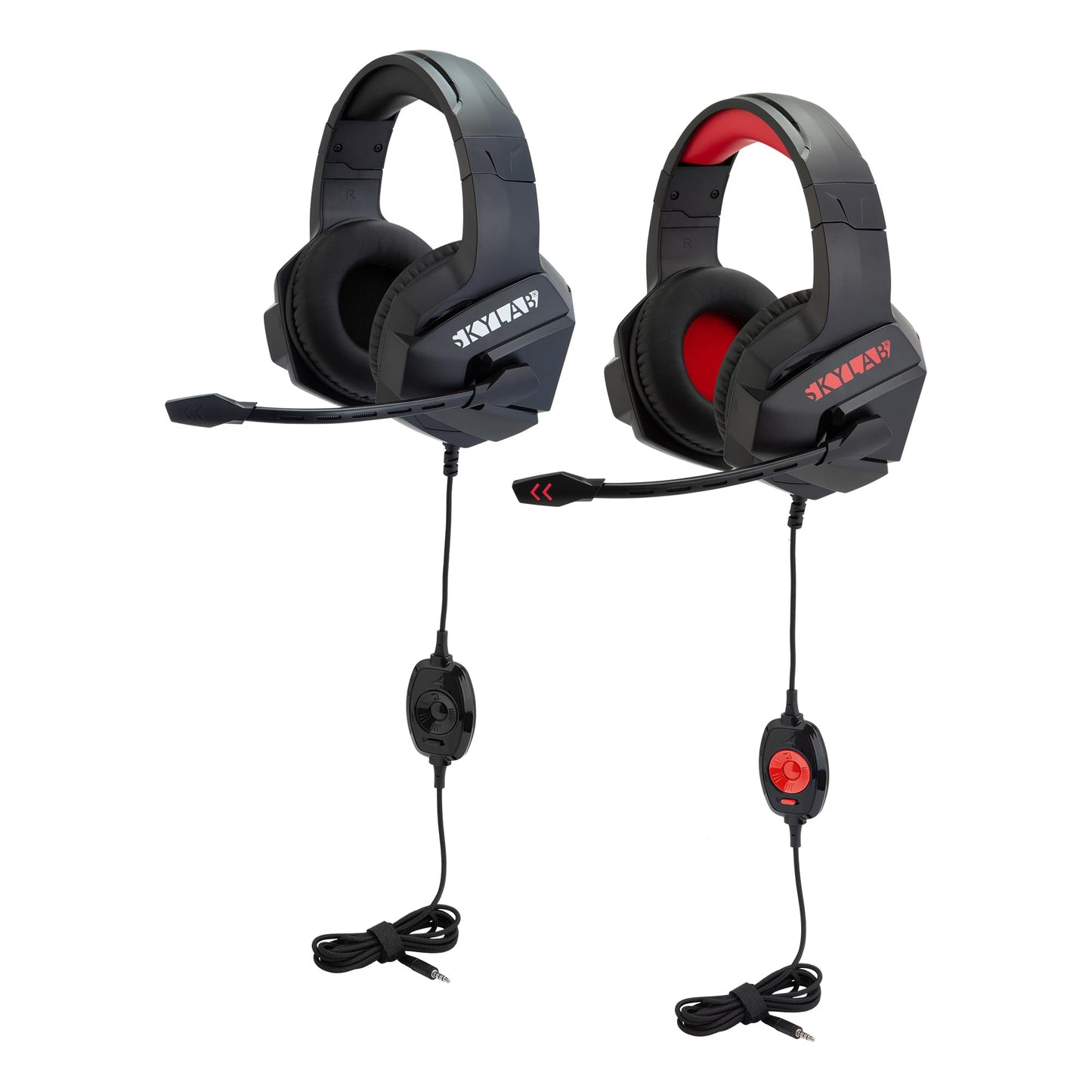 Egghead Skylab Gaming & Multimedia Headset with Inline Volume Control, Mic Mute, 6.5-Foot Braided Cord, Memory Foam Leatherette Cushions…