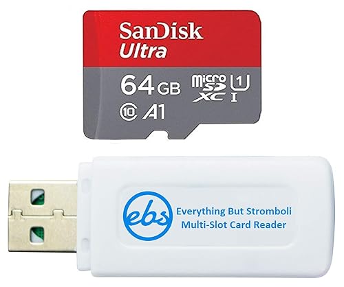 SanDisk 64GB Ultra Micro SD Card for Samsung Tablet Works with Tab S7, Tab S6 Lite, Tab A 8.0 (2019) (SDSQUA4-064G-GN6MN) Bundle with (1) Everything