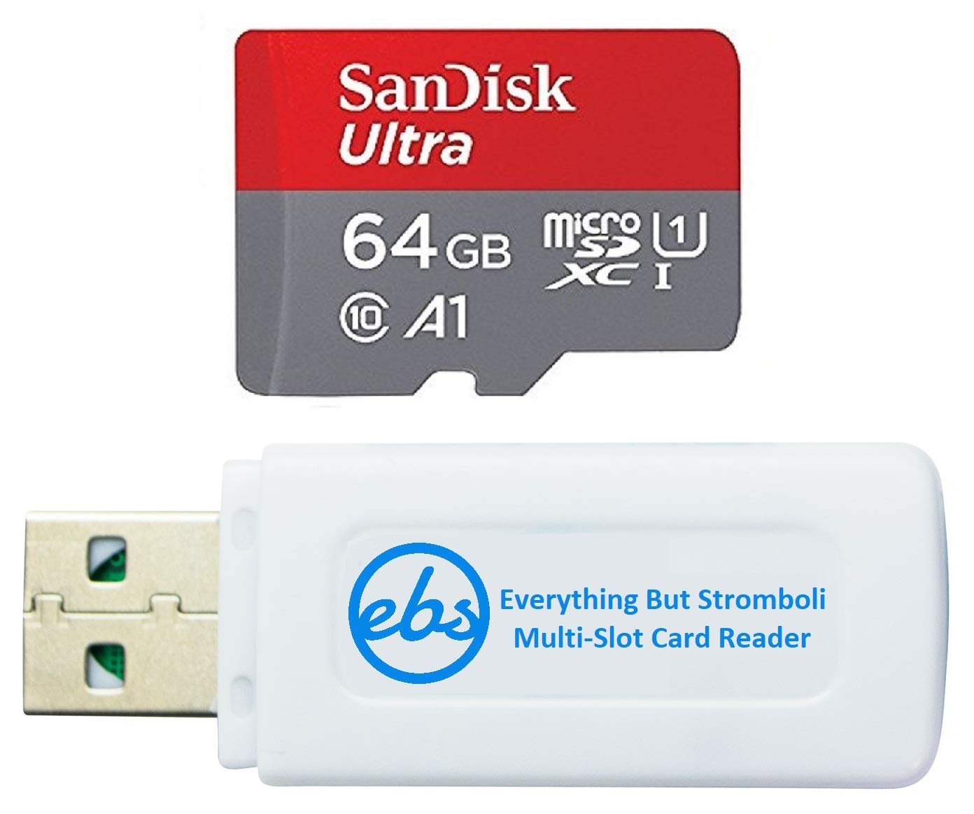 SanDisk 64GB Ultra Micro SD Card for Samsung Tablet Works with Tab S7, Tab S6 Lite, Tab A 8.0 (2019) (SDSQUA4-064G-GN6MN) Bundle with (1) Everything
