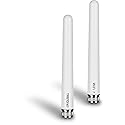 TRENDnet 3/6/7 dBi Outdoor Tri-Band Omni Antenna Kit, TEW-A057, 2.4GHz, 5GHz, 6GHz, Compatible with 802.11be/ ax/ac/n/g/b/a Routers and Access Points