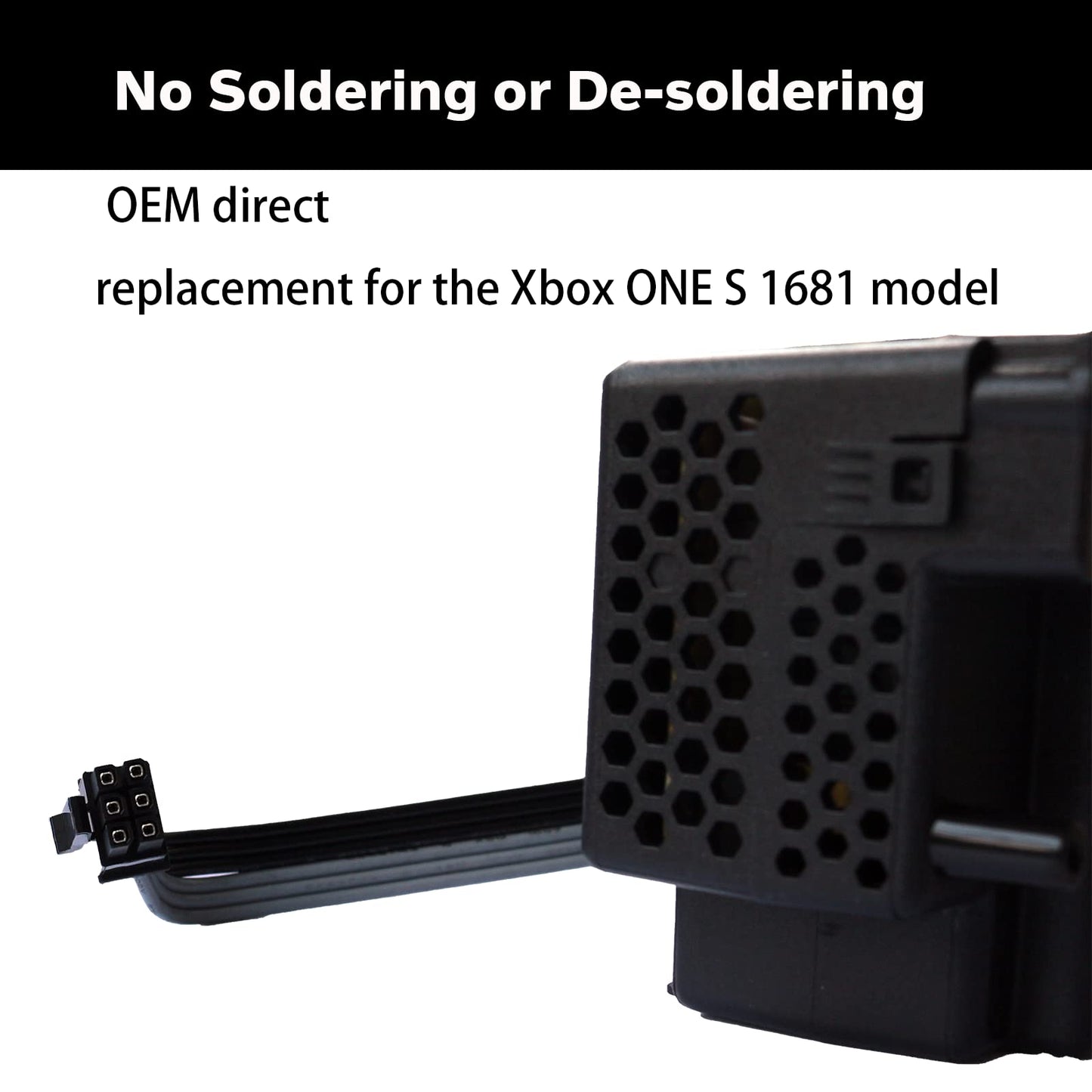 HELORD Ultimate Replacement Power Supply AC Adapter for Xbox One S (Slim) PA-1131-13MX / N15-120P1A 1681,Xbox 1 Power Cord:Part Number X943284-004