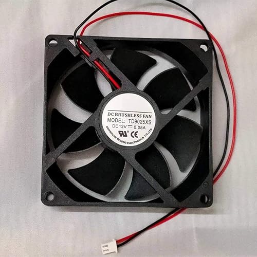 for TD9025XS DC BRUSHLESS Fan 12V 0.08A 2 Wire Hydraulic Bearing Refrigerator Cooling Fan