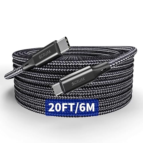 Extra Long iPhone 16 17 Charger Cable 20Ft, 16 Feet USB C to C Cable Fast Charging Nylon Braided iPhone 16 17 USB C Charger Cord for iPhone 16/17…