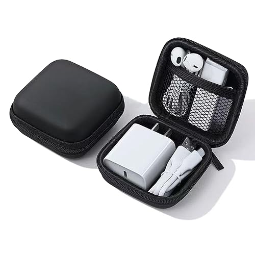 CHIVOLONA Charger Case,Mini Cable Organizer Cases,Pouch Case Bag,Small Charger Organizer,Waterproof Travel Storage Carrying Bag for USB Drives,Power