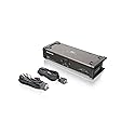 IOGEAR 2-Port DVI KVMP Switch w/Full Set of Cables, (GCS1102 TAA Compliant), Black