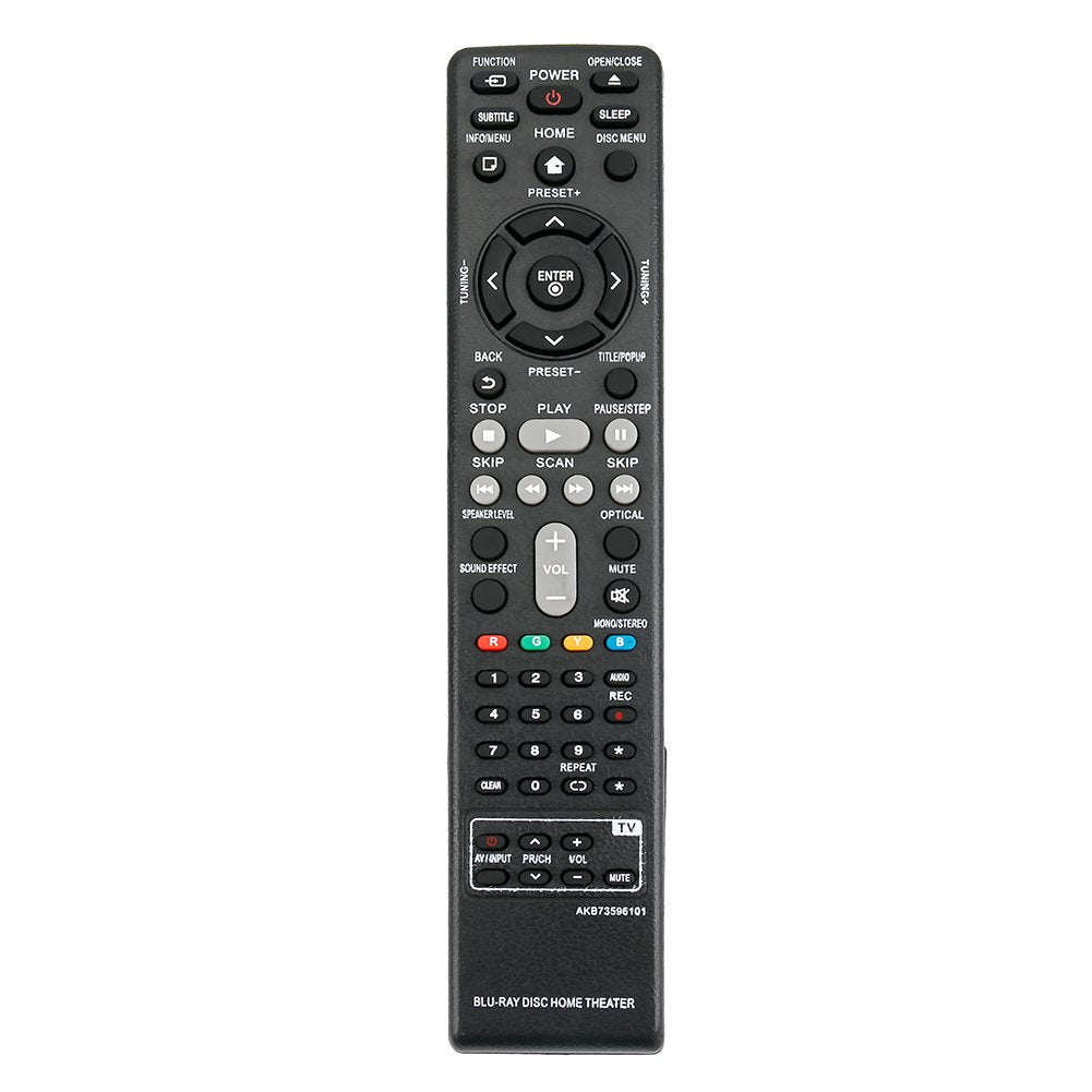 AKB73596101 Replace Remote Control Applicable for LG Blu-Ray BH6720S BH6820SW BH6520TW BH6220S BH6240S Bh6340H Home Theater System AKB73596102
