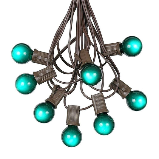 G30 Patio String Lights with 25 Globe Bulbs - Garden Hanging String Lights - Vintage Backyard Patio Lights - Outdoor String Lights - Market Cafe