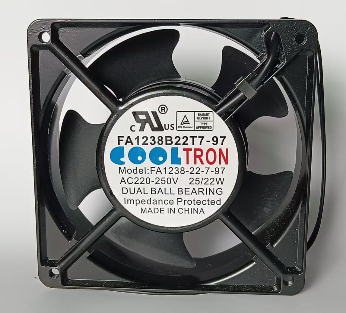 New FA1238B22T7-97 FA1238-22-7-97 AC220-250V 25/22W 120×120×38mm Cooling Fan for FA1238-22-7-97 AC AXIAL Fan