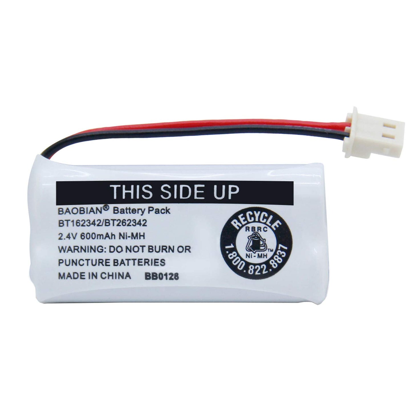 BAOBIAN BT162342 BT262342 Battery Compatible with for BT183342 BT283342 BT166342 BT266342 VTech CS6114 CS6419 CS6719 at&T EL52300 CL80111 Cordless