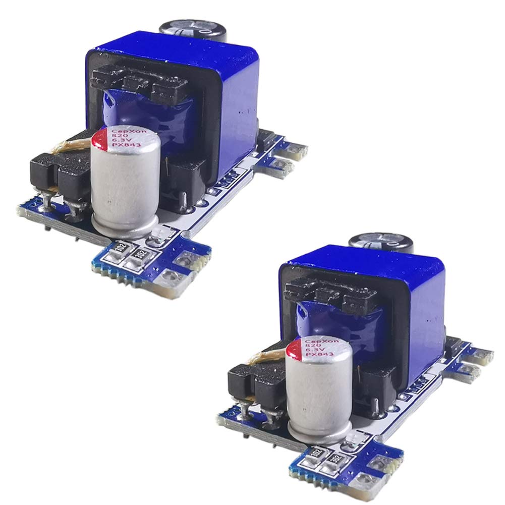 Delinx 2Pcs AC DC Converter Module Universal 110V 120V 220V 230V to DC 5V 12V Isolated Switching Power Supply Board (DC 5V 2A Version)