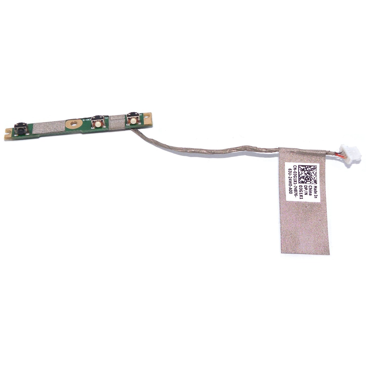Replacement Power Volume Button for Dell Inspiron 13 5368 5378 5379 7368 7378 3G1X1 450.07R0A.0002