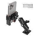 xik Phone Holder Mount for Boat, Kayak & Truck - Square AMPS Base, 3.54” Medium Arm, [1s Quick Lock & Release] [360° Adjustable], Fits 4.7"-7.2"