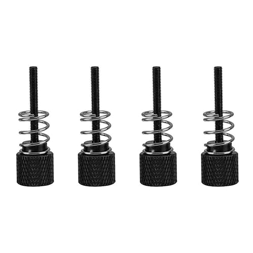 Rcher-R CPU Water Cooling Block Screw,4pcs Aluminum M3 Installation Screws for CPU Water Cooling Block for 1150/1151 / 1155/1156 / 1366/775(Black)