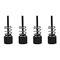 Rcher-R CPU Water Cooling Block Screw,4pcs Aluminum M3 Installation Screws for CPU Water Cooling Block for 1150/1151 / 1155/1156 / 1366/775(Black)
