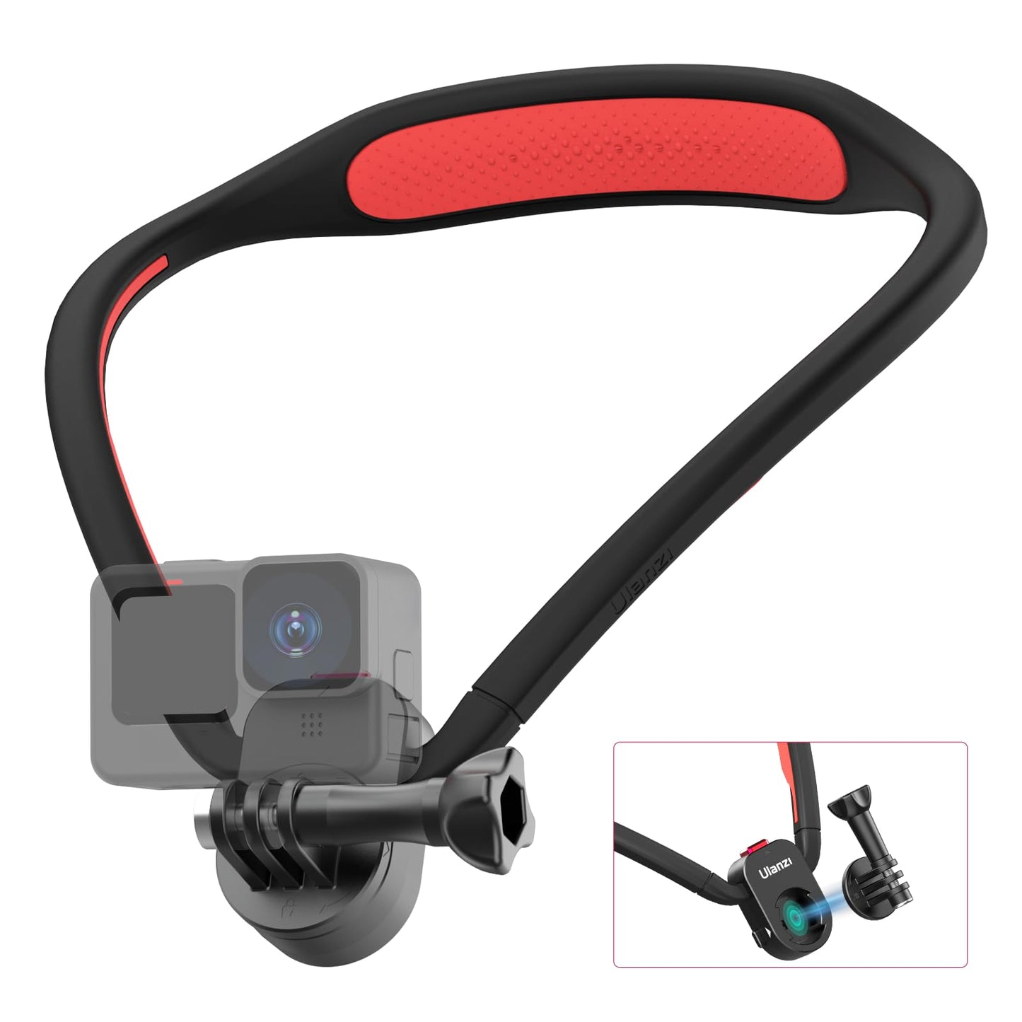 ULANZI Go-Quick II Neck Mount for GoPro Magnetic Necklace Holder, Camera POV Mount for GoPro Hero 13/12/11/10/9/8/7/6/5/4/MAX, AKASO, DJI Osmo Action