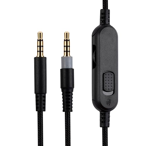 UNCLE LIGHT HyperX Cloud Mix Replacement Cable, Compatible with HyperX Cloud Mix Gaming Headsets, 3.5mm Headsets Aux Cord, Inline Mute, Volume…