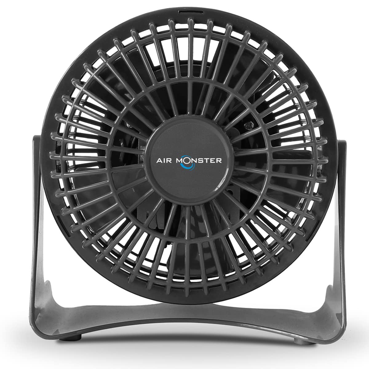 Air Monster 4 Inch Quiet Desk Fan, Black