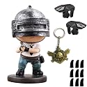 Mikirini Warrior Statue 3.9 Inch Figurine Sculpture Deco L2R2 Mobile Gaming Triggers and Finger Sleeves, Compatible with PUBG/Fortnitee/Call of Duty