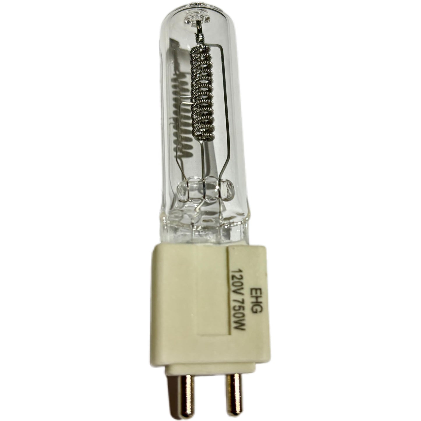 Tawelun 2PCS EHG 750W 120V Halogen Lamp Base G9.5 Medium Bipin,T6 Halogen Bulb Stage Studio Lamp,Clear