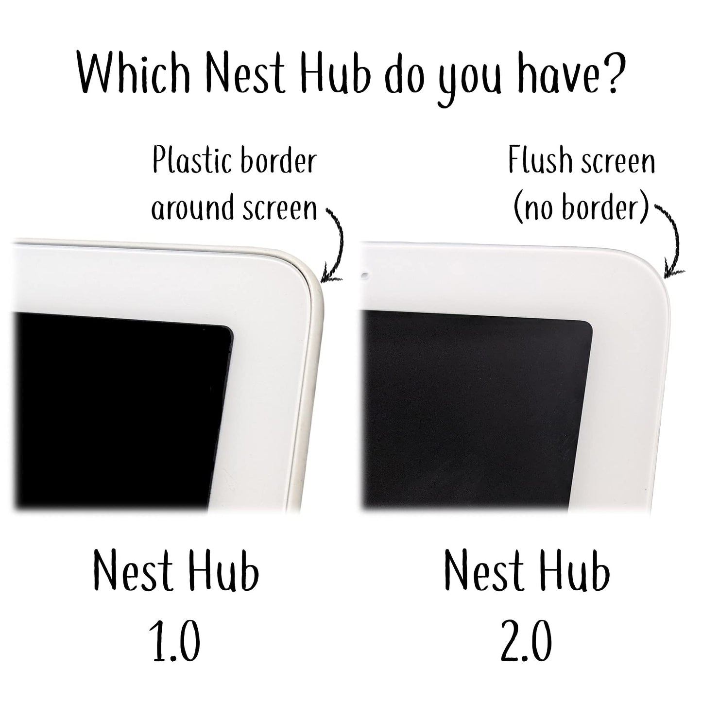 Mount Genie Simple Built-in Google Nest Hub Gen 2 Wall Mount [Does NOT FIT 2018 Gen 1]: The Perfect Smart Home Command Center | PoE Option Available |