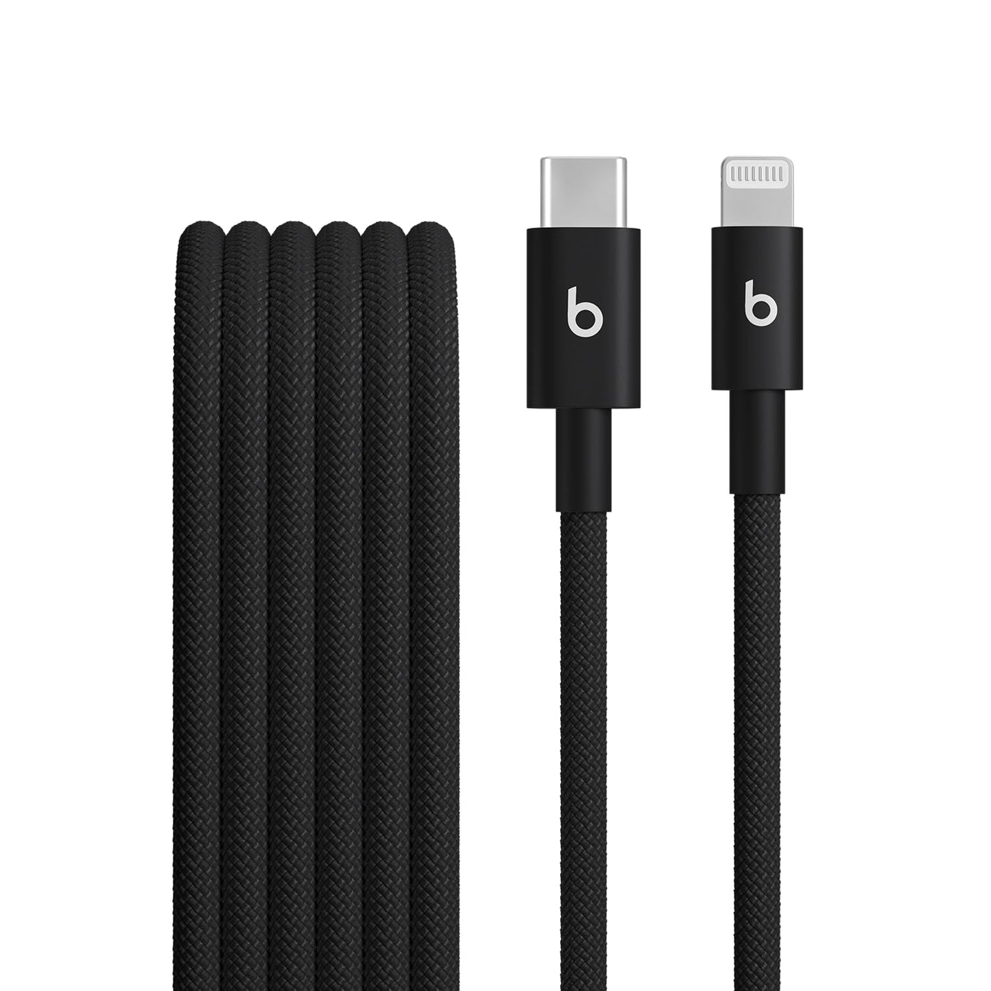 Beats USB-C to Lightning Woven Cable Fast Charging Durable/Tangle-Free Compatible Charger for Apple Devices w Lightning Ports (1.5 m, 5 ft) - Bolt…