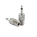 E-outstanding 2Pcs F-Type Female Jack to 3.5mm 1/8" Male Plug Mono Coaxial Audio Adapter Converter