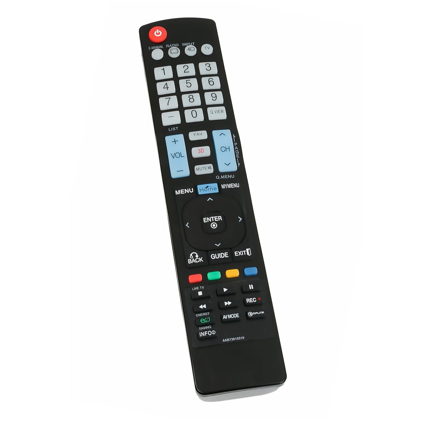 AKB73615319 Replace Remote Control fit for LG TV LED LCD HDTV 32LM6400 42LM6400 42LM6700 42LM7600 47LM6400 47LM6700 47LM7600 55LM6400 55LM7600