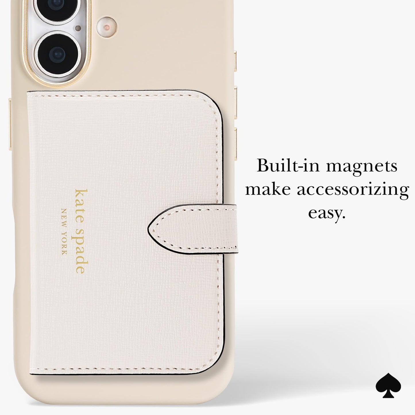 kate spade new york iPhone 17 Case - Icon Perfect Beige