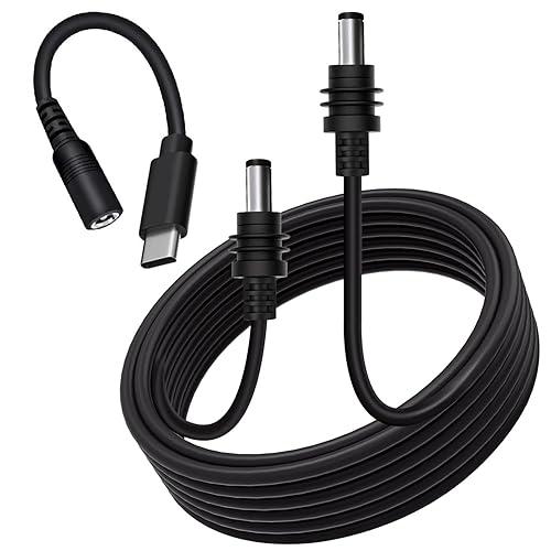 icilvnx Starlink Mini DC Power Cable with USB C Adapter Cable, Type C to DC Power Cable for Starlink Mini, Work with 65W+ PD 20V Protocol Power