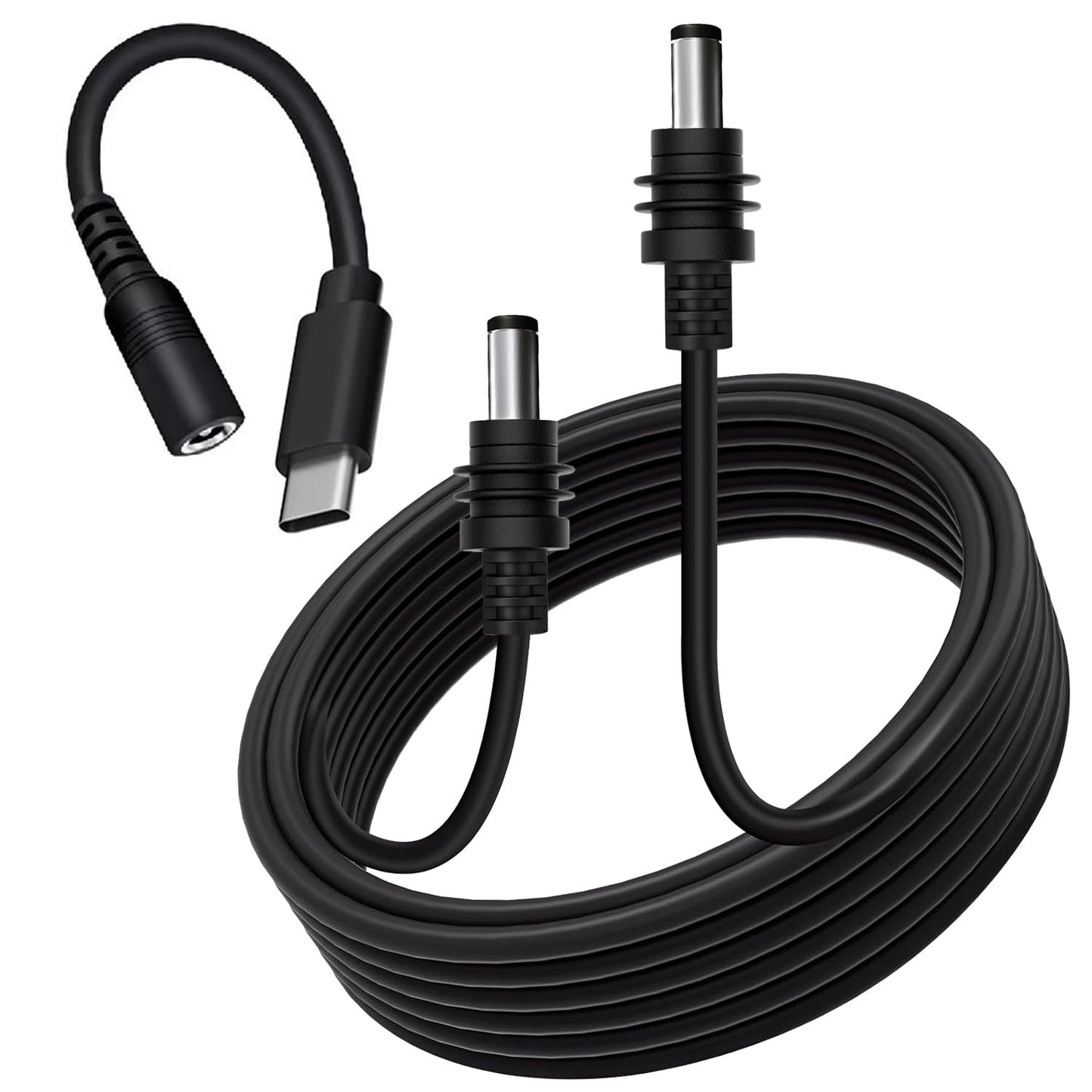 icilvnx Starlink Mini DC Power Cable with USB C Adapter Cable, Type C to DC Power Cable for Starlink Mini, Work with 65W+ PD 20V Protocol Power