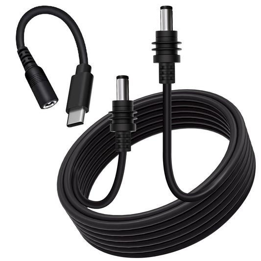 icilvnx Starlink Mini DC Power Cable with USB C Adapter Cable, Type C to DC Power Cable for Starlink Mini, Work with 65W+ PD 20V Protocol Power