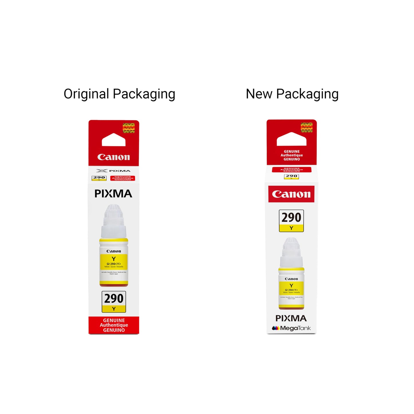 Canon GI-290 Genuine Yellow Ink Tank, Compatible with Megatank G4200, G3200, G2200, G1200, and G4210 Printers