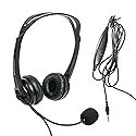 Spracht ZUM3500 Stereo 3.5mm and USB Dual Ear Universal Headset with Microphone | Office Headset for Computer, Smartphones & Tablets | Plug-and-Play…