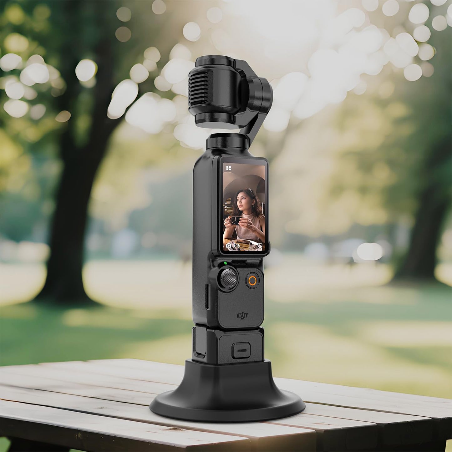 Chapter Seven Camera Mount Stand Base for DJI OSMO Pocket 3, Silicone Anti-Slip Support Base, Desktop Storage Bracket for DJI OSMO Pocket 3 Mount