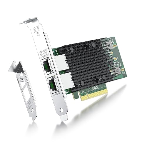 ipolex 10Gb Network Card Intel X540-T2 PCIE NIC Ethernet Card, Dual RJ45 Port, Intel X540-BT2 Controller, 10G Converged Network LAN Adapter, Support