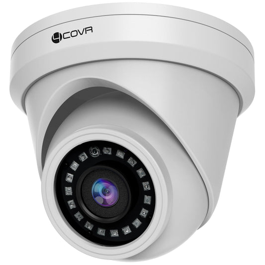 4COVR 4K PoE Security IP Camera Outdoor IP67, 8MP UHD Wired Surveillance Dome Camera with Smart Human/Vehicle Detection, 110° Wide View Angle 2.8mm