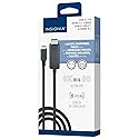 INSIGNIA 6 ft. 8K Ultra HD USB-C to HDMI 2.1 Braided Cable, 8K High-Resolution, 48Gbps high-Speed Data Transfer, Gold Plated connectors for Laptop