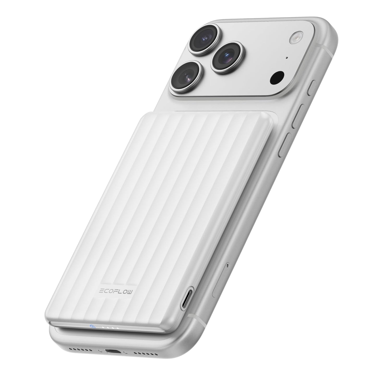 EF ECOFLOW Rapid Magnetic Portable Charger, Ultra-Slim 5,000mAh Wireless Charging Power Bank, Magsafe-Compatible Battery Pack for iPhone