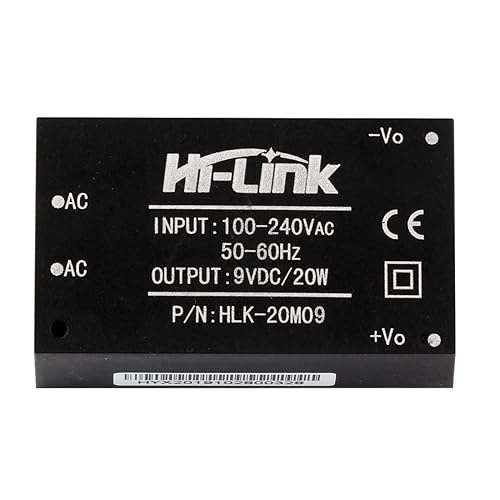 HI-Link HLK-20M09 AC-DC 220V to 9V 20w Step-Down Power Supply Module Intelligent Household Switch Power Supply Module (2 PCS)