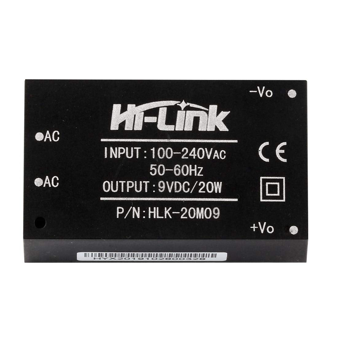 HI-Link HLK-20M09 AC-DC 220V to 9V 20w Step-Down Power Supply Module Intelligent Household Switch Power Supply Module (2 PCS)